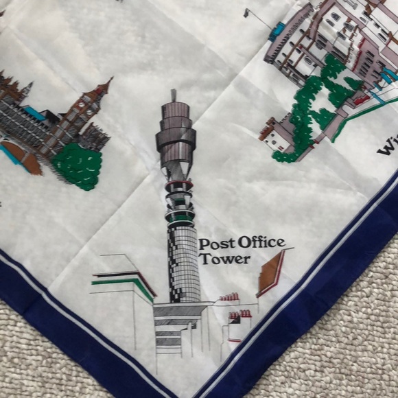 Vintage London Landmarks Scarf - Picture 8 of 15